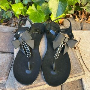 Black Kate Spade New York Flise jelly sandals size 8